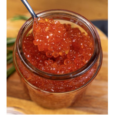Икра Чавычи Премиум 500г Лососевая натуральная (Caviar Chinook Premium 500g) Красная икра