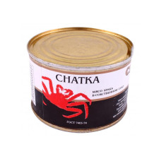 Мясо Краба в собственном соку Чатка 240г М'ясо Краба, раки, лобстери Мясо Краба в собственном соку Чатка 240г М'ясо Краба, раки, лобстери