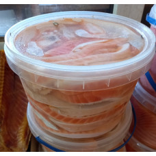 Брюшки семги лосося слабосоленые 2кг (Salmon bellies) Рыба (Fish)
