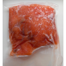 Лосось Семга Слабосоленая обрезь б/ш в/у 500г (Salted salmon 500g) Рыба (Fish)