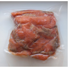 Полоски стрипсы лосося слабосоленые б/ш в/у 1кг (Salted salmon 1kg) Рыба (Fish)