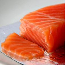 Семга слабосоленая филе куски б/ш в/у 500г (Salted salmon 500g) Рыба (Fish)