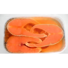 Лосось Семга слабосоленая стейк в масле 1кг (Salted salmon 1kg) Рыба (Fish)
